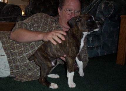 Digger just can't stand sitting still!