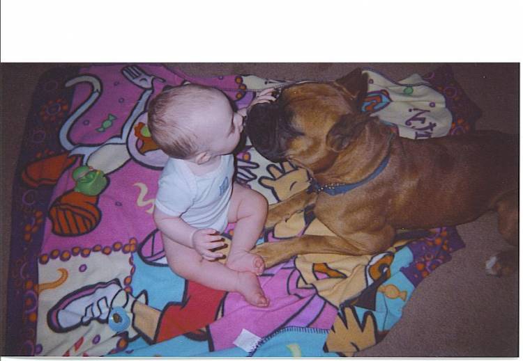 Duke and baby michael..