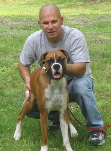 Duke with daddy.