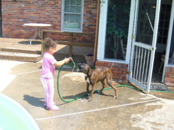 Fun with the water hose!