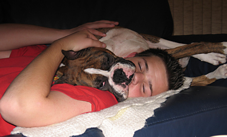 Happiness is a warm Boxer...