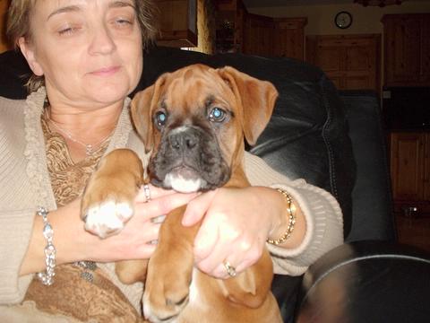 Harvey 9wks with his "Mum"