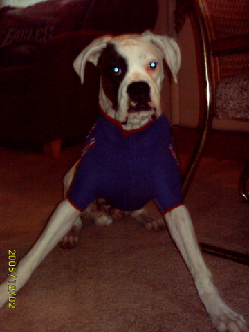 He hates his sweater