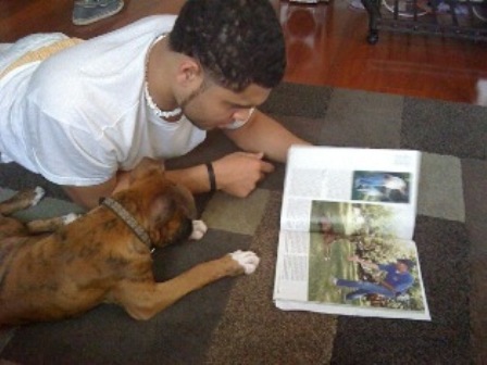 He reads!!!