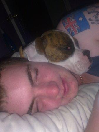 Here we see men can sleep it any which way lol