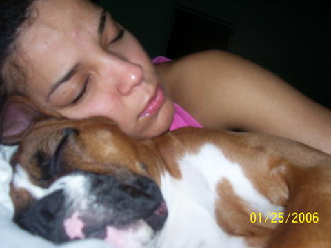 I love sleeping with my mommy!!!