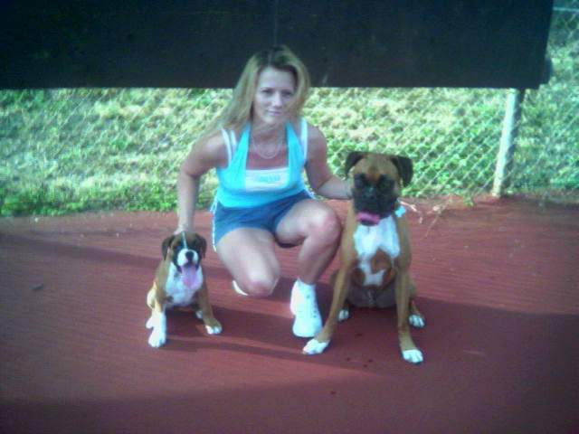 Jeannie and the dogs