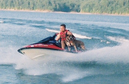 jet ski blue