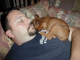 Kaine as a Puppy W/Daddy