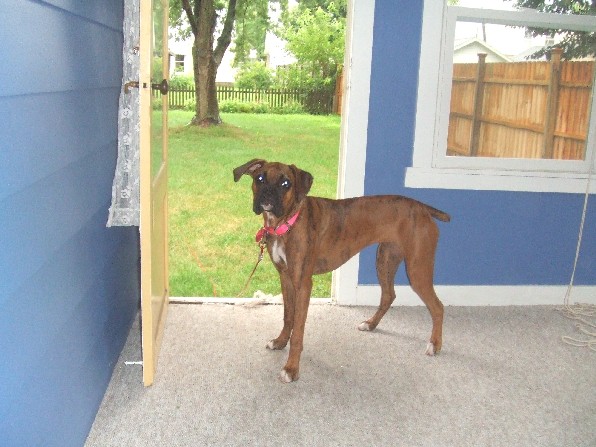 Kaybie @ her new house