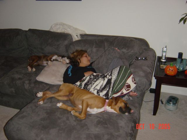 Kids taking care of mom