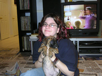 kiki being cute with me!