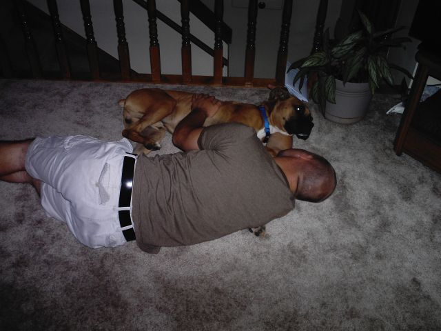laying around