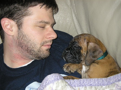 Layla & Daddy Sleepin
