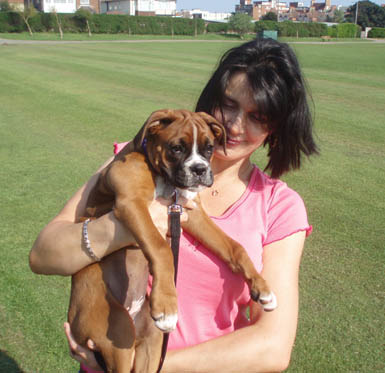 Me and Angel 13 weeks.