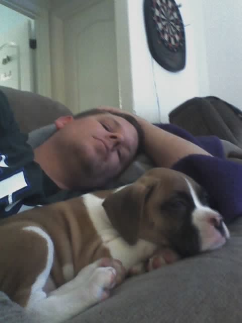 Me and Cash, another lazy Sunday