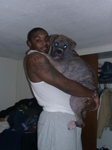 me and my 70 pound 7 month old baby