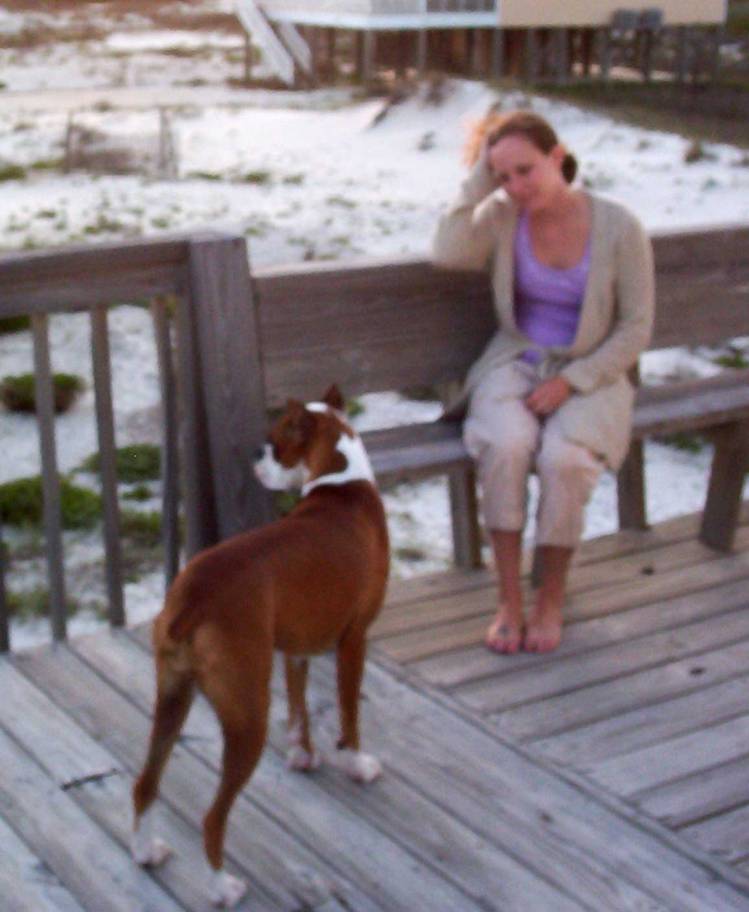 Me and Punchie at the beach