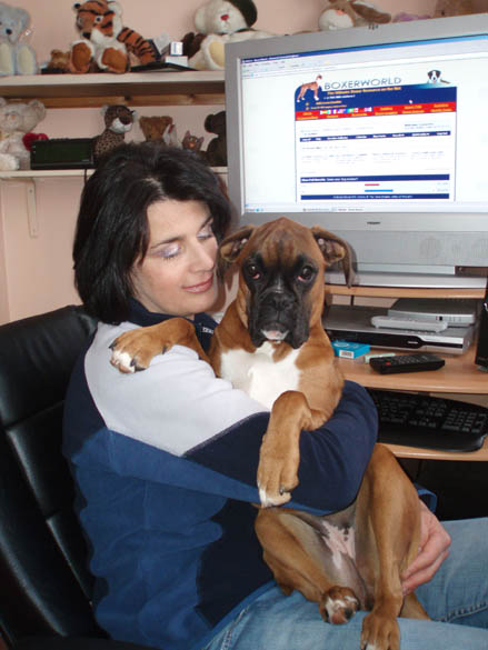Me and Rubes checking out whats new at Boxerworld!