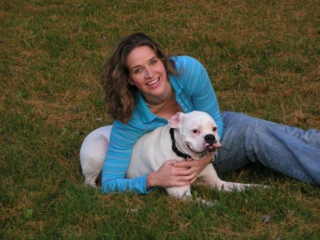 Me and Tyson outside