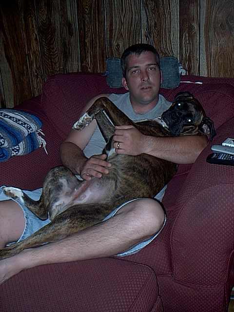 Me & Dad in our old chair