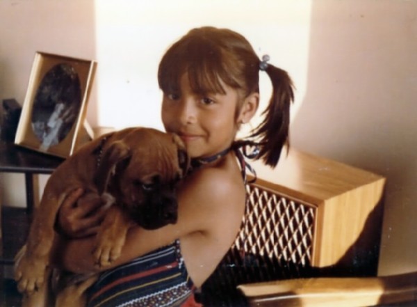 Me & my first boxer bab y boy Rocky in Athens Greece,  He was the sweet