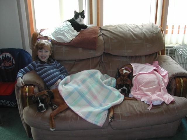 Meagan playing house