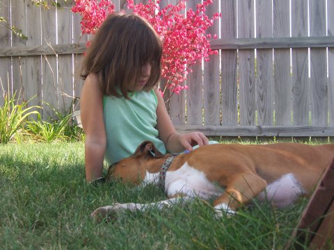 Michaela_loves_Odie