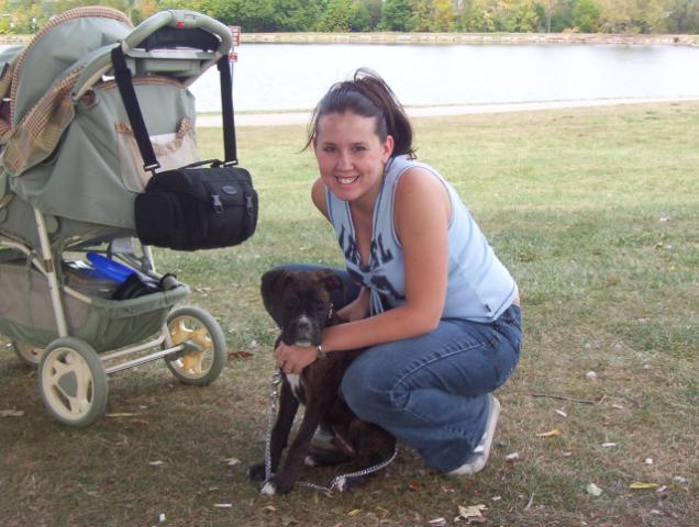 Mommy and me at the park.