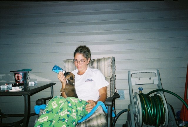 Mommy feeding the baby at 3 a.m.