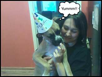 My 1st taste of whip cream.. Mmmm