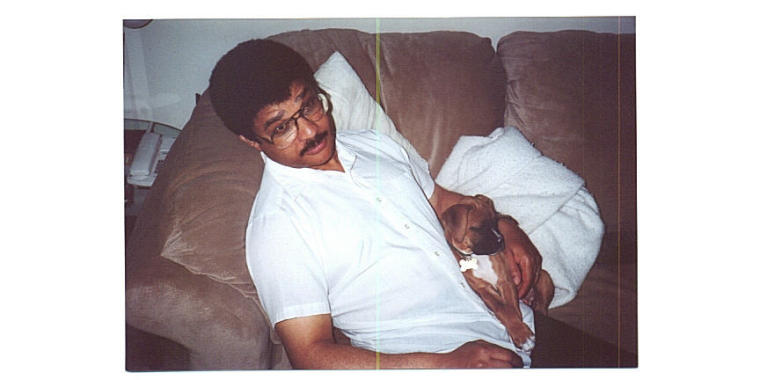My Daddy and Kali (9wks old)