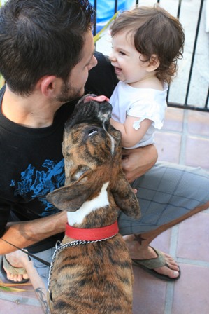 My niece and my pup