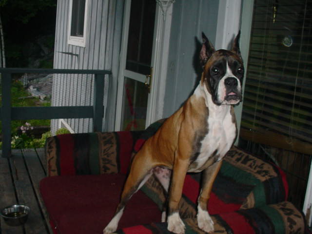 Nancy on Her Porch!