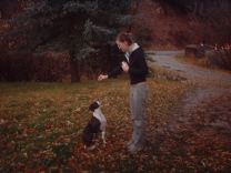 Nina in training