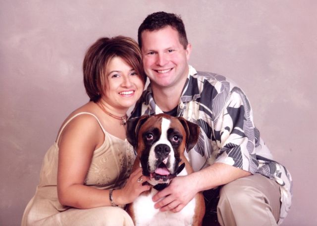 Our son, financee and Brutus