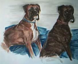 Painting of Lola & Zeb