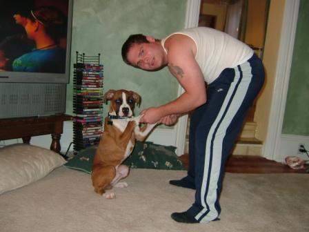 Playing with dad