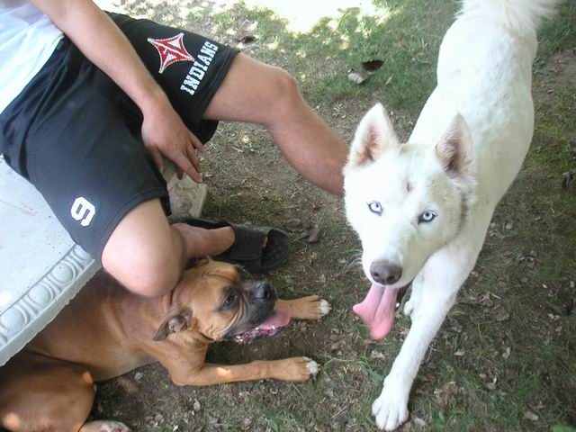 Playing with my "brother"
