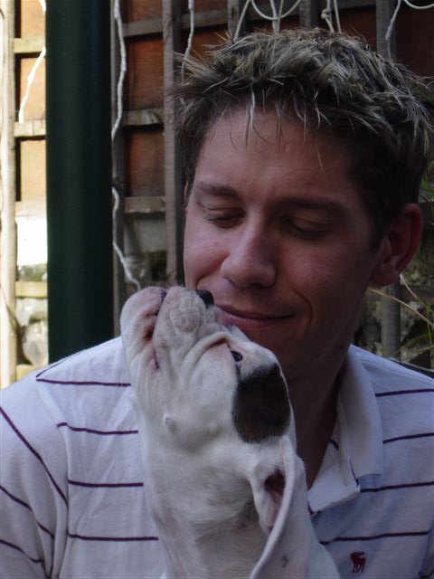 Purdey kissing air