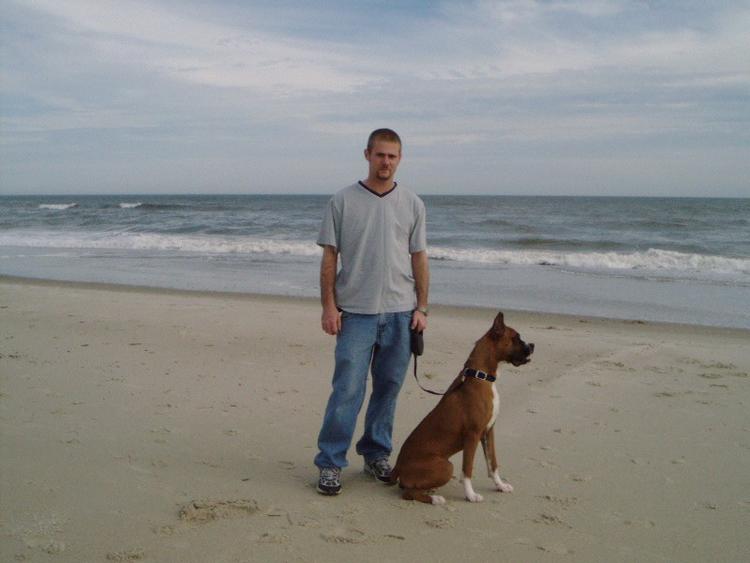 Rocky at the Beach