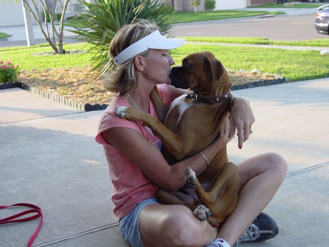Rocky's Kisses for Mommy...Oh so sweet