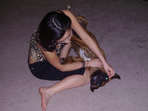 sasha just being silly