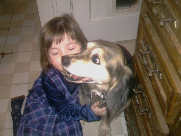 Sasha with my daughter