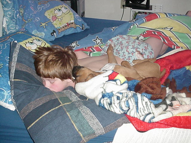 Saturday morning snuggle with my TJ
