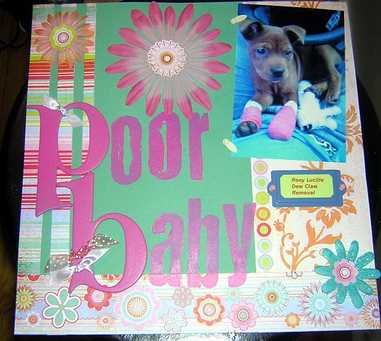 Scrapbook Page of Roxy!