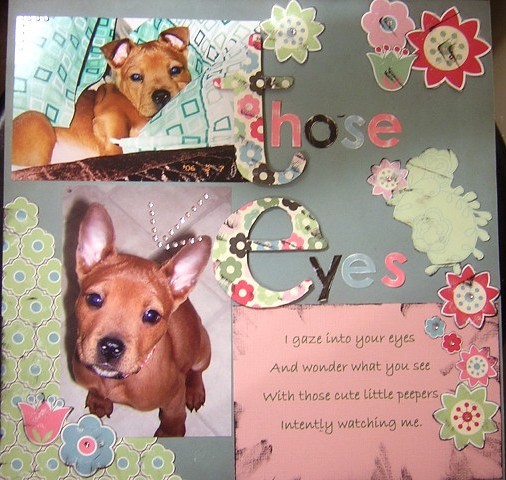 Scrapbook Page of Roxy