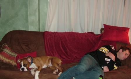 Sean and Jackson are exhausted!