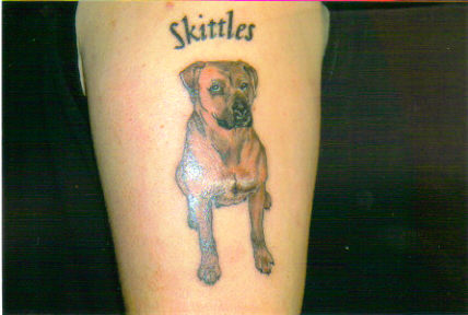 Skittles tattoo