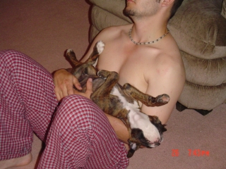 Sleeping on Daddy